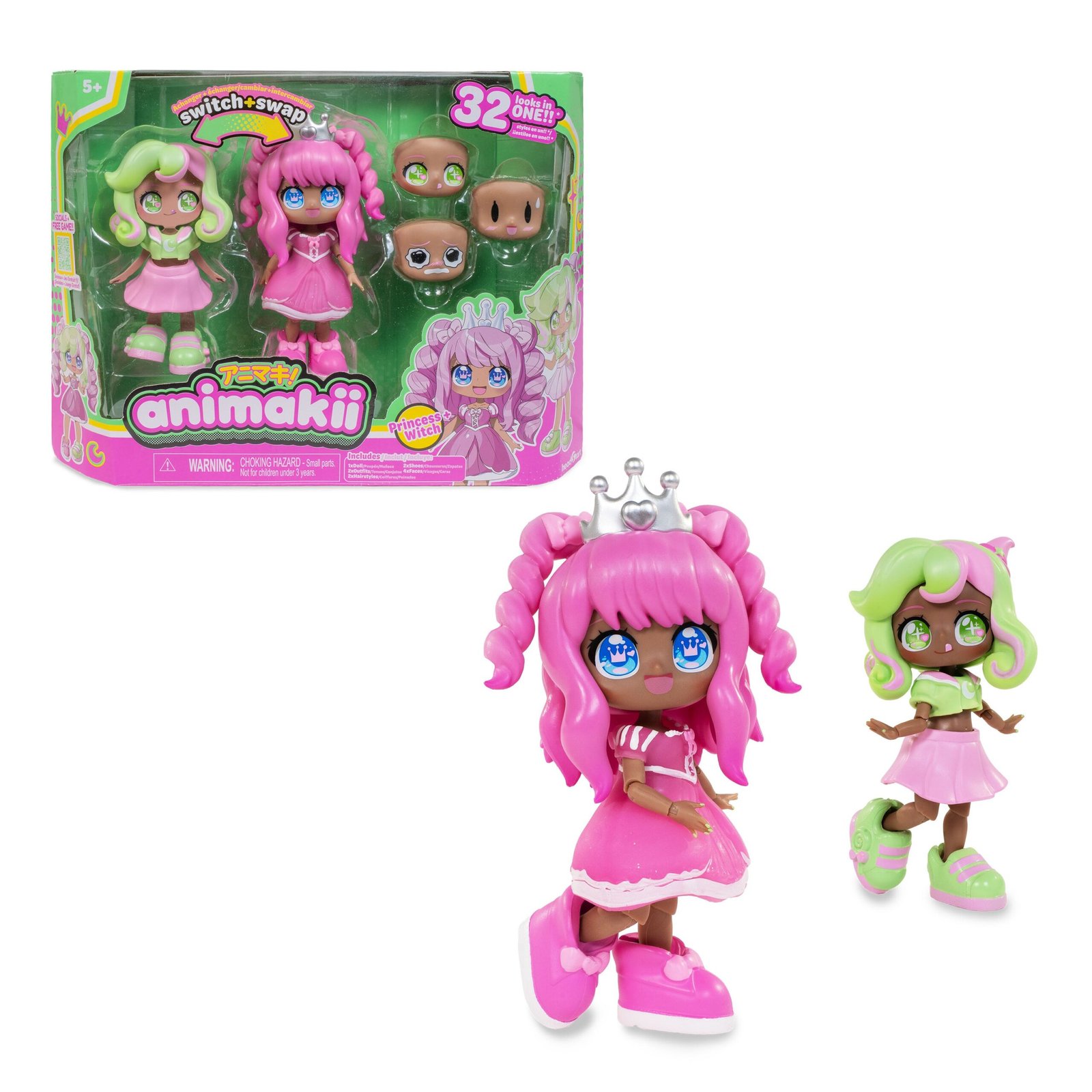 Animakii Kawaii Nuket Princess ja Witch