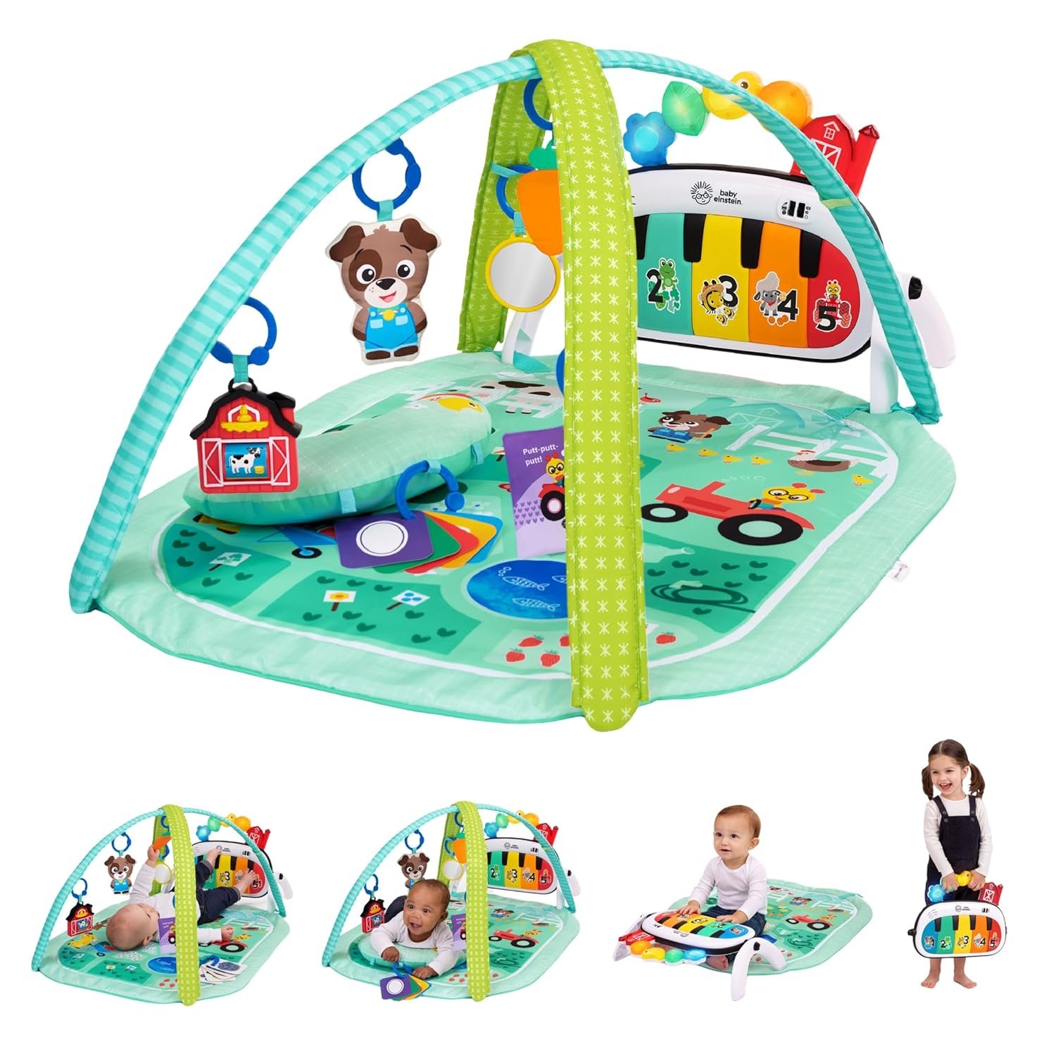 Baby Einstein 4-in-1 Kickin' Tunes Musical Meadow Aktiviteettimatto Vauvajumppa Musiikki