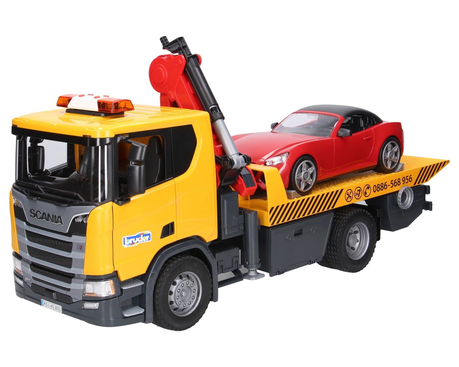 Bruder 03552 Scania Super 560R Valot ja Äänet sekä Roadster
