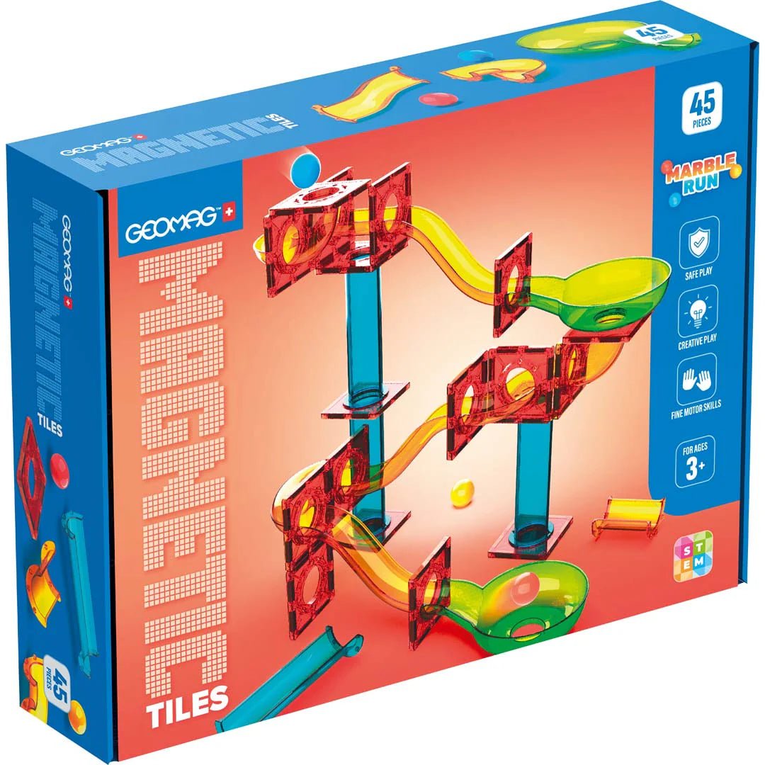 Geomag Magnetic Tiles Marble Run Rakennettava Magneettinen Kuularata 45 Osaa