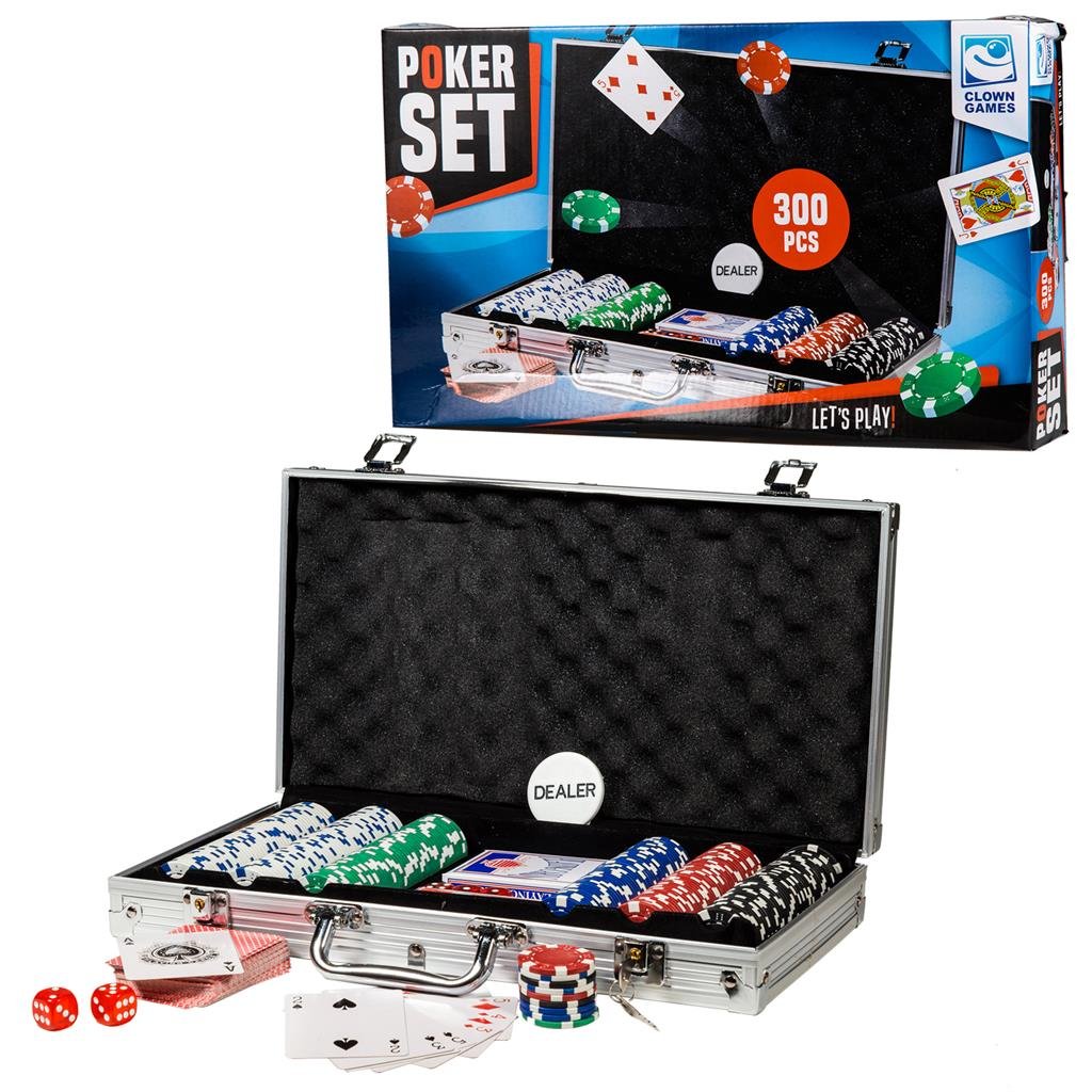 Glown Games Alumiininen Pokerisalkku 300 Pelimerkillä