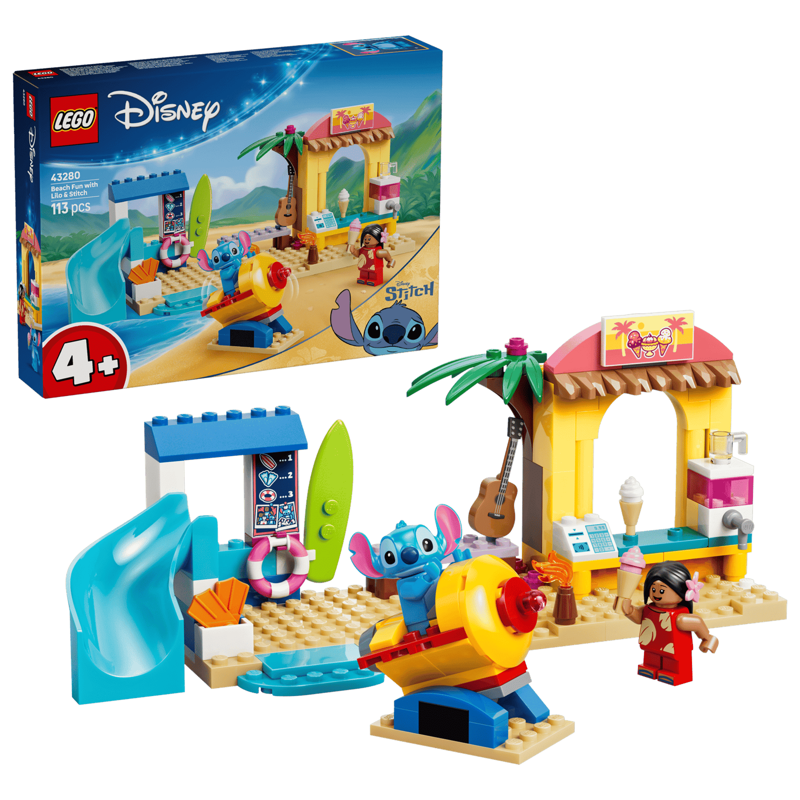 LEGO Disney 43280 Rantahupia Lilon ja Stitchin Kanssa