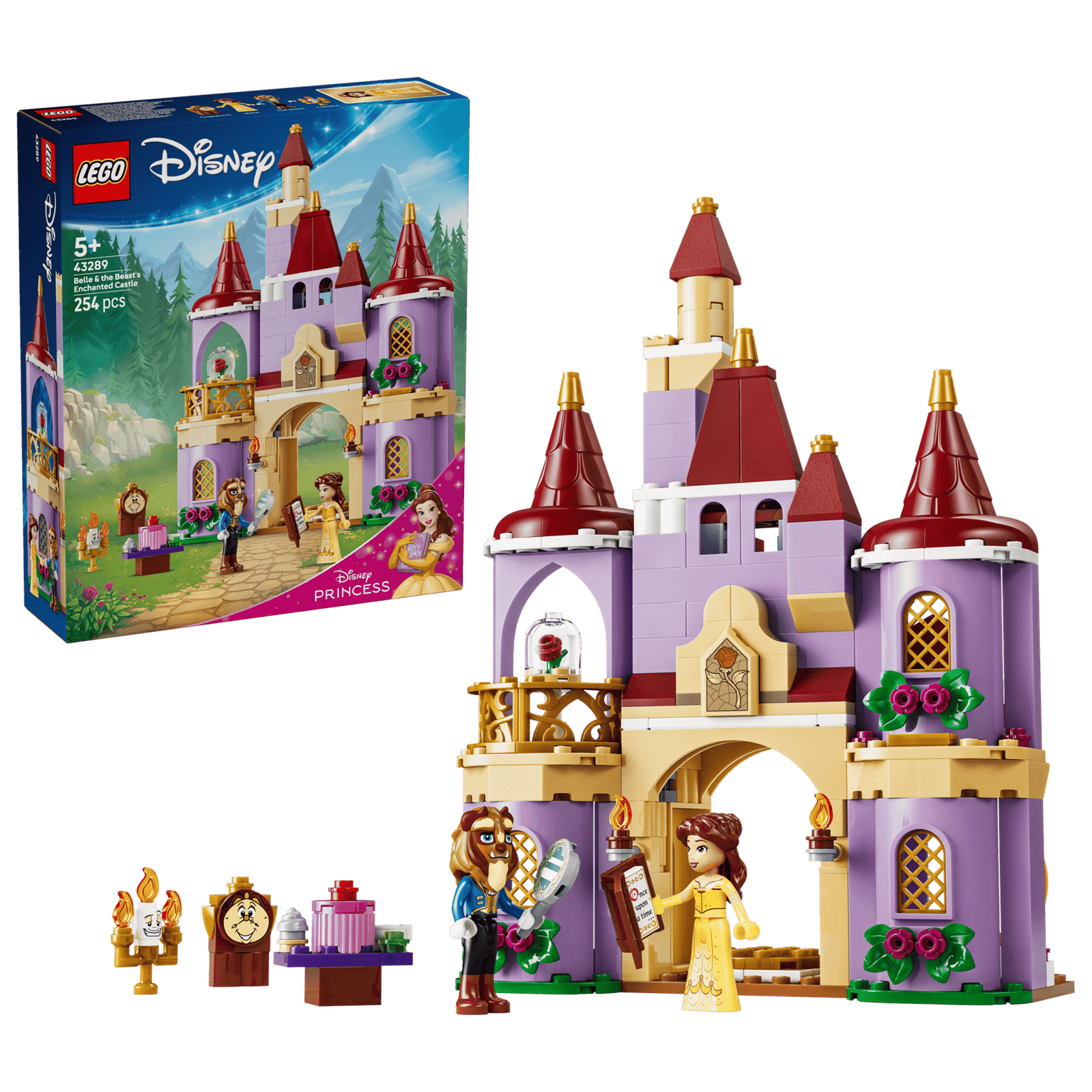 LEGO Disney 43289 Kaunottaren ja Hirviön Lumottu Linna