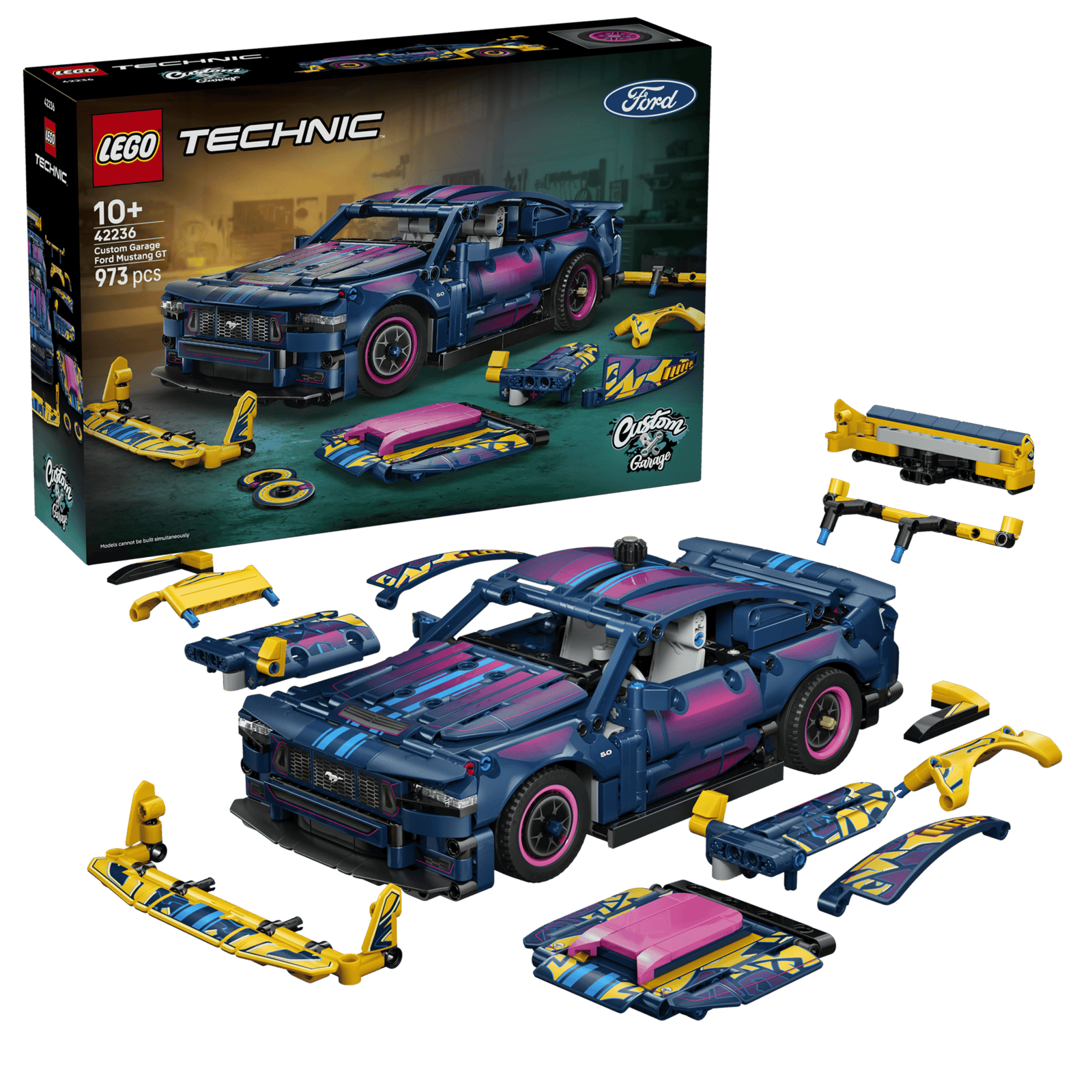 LEGO Technic 42236 Tuunaustallin Ford Mustang GT Auto