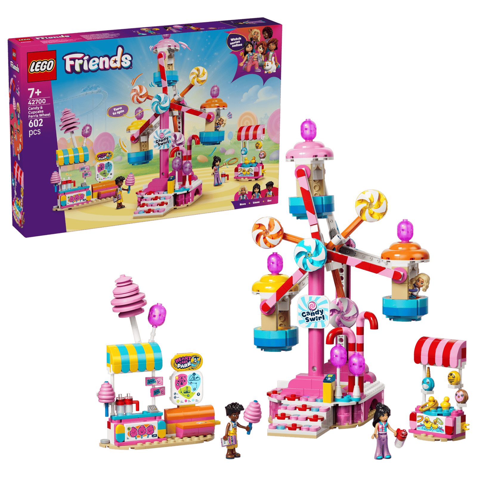 Lego Friends 42700 Karkkien ja Kuppikakkujen Koristama Maailmanpyörä