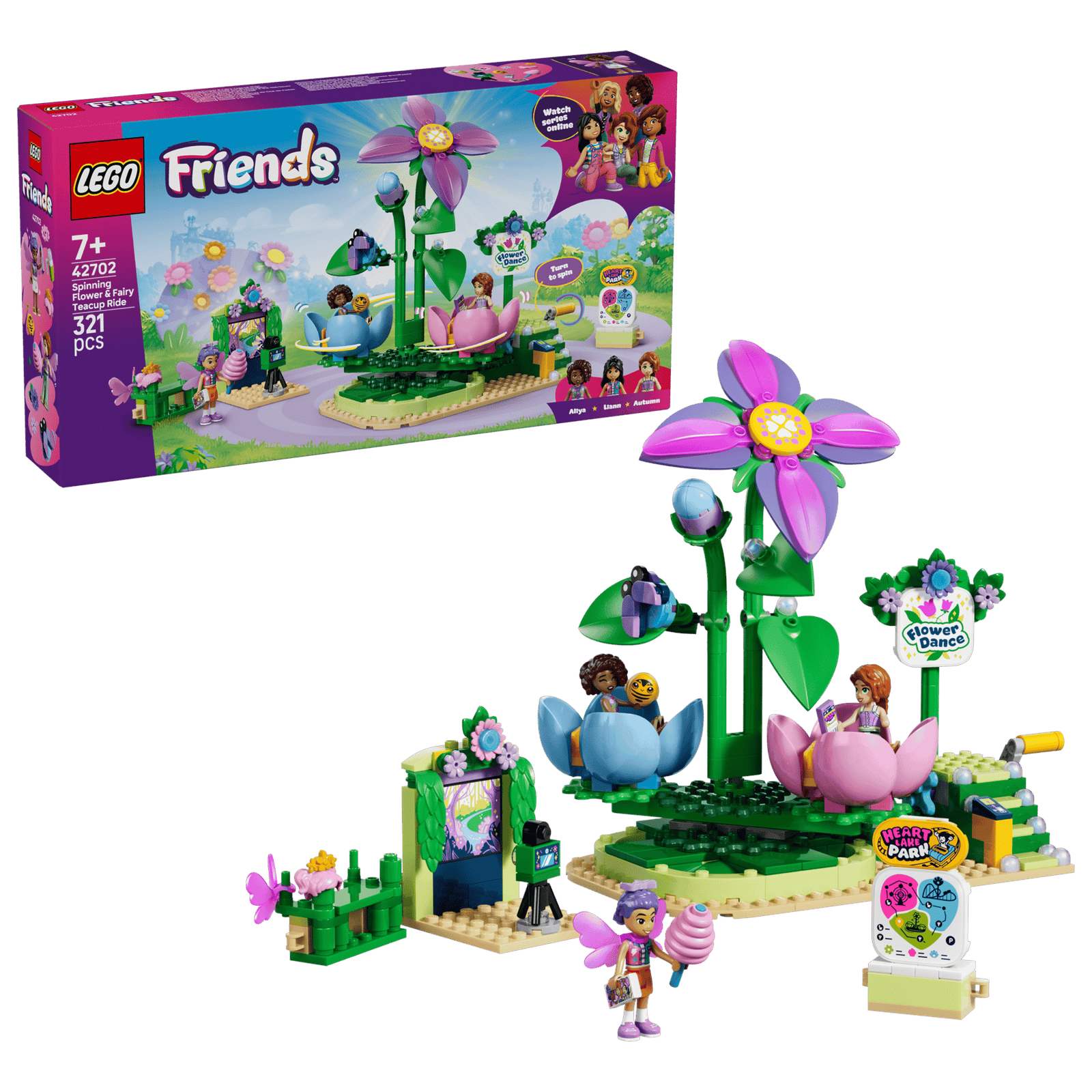 Lego Friends 42702 Kukkien ja Keijujen Koristama Teekuppikaruselli