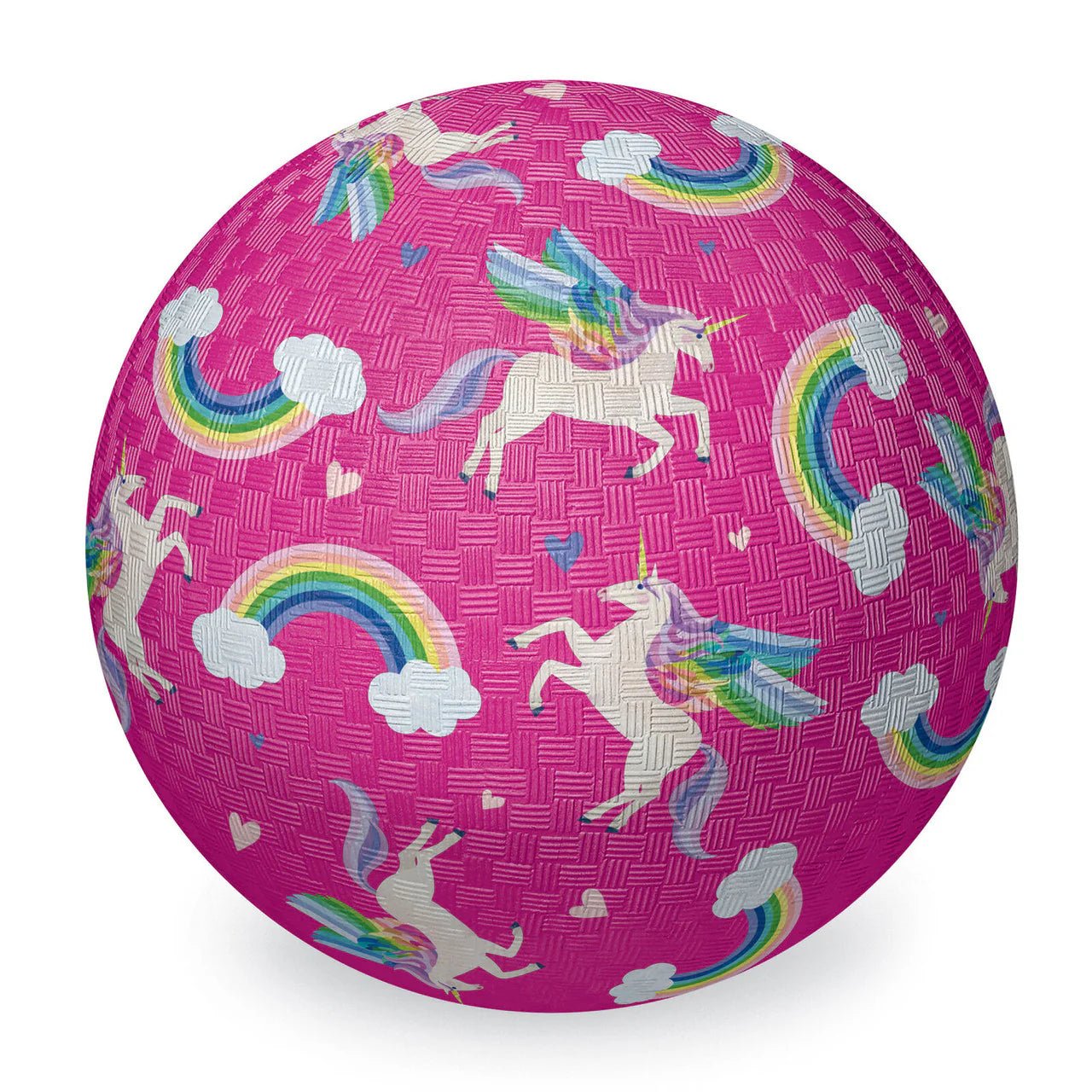 Luonnonkumipallo 18cm Yksisarviset Pinkki
