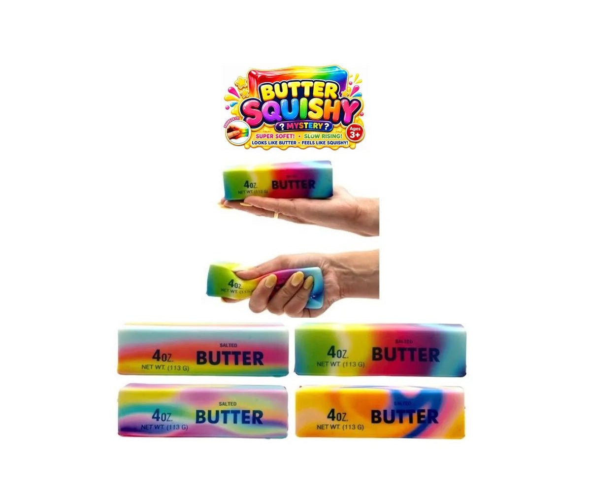 Squishy Butter Squeezy Puristeltava Voi Sateenkaari