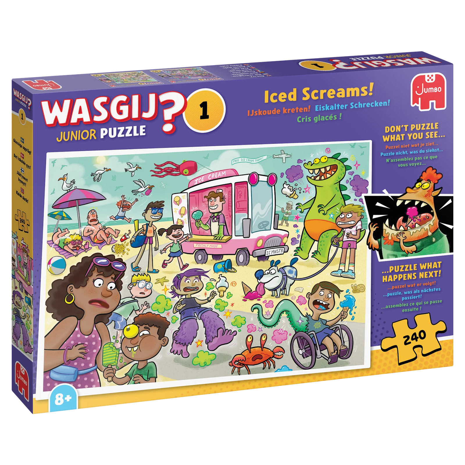 Wasgij Junior 1 Iced Screams Mysteeripalapeli 240 Palaa