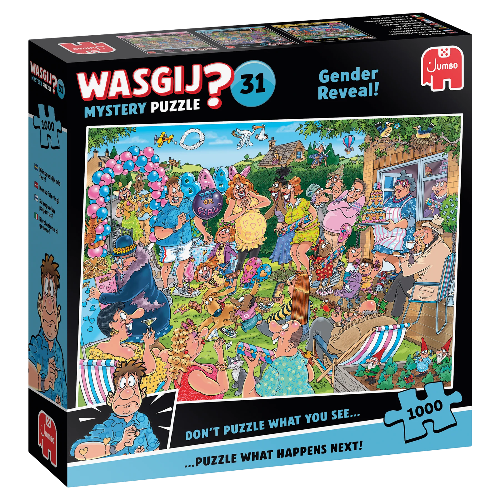 Wasgij Mystery 31 Gender Reveal! 1000 Palan Palapeli