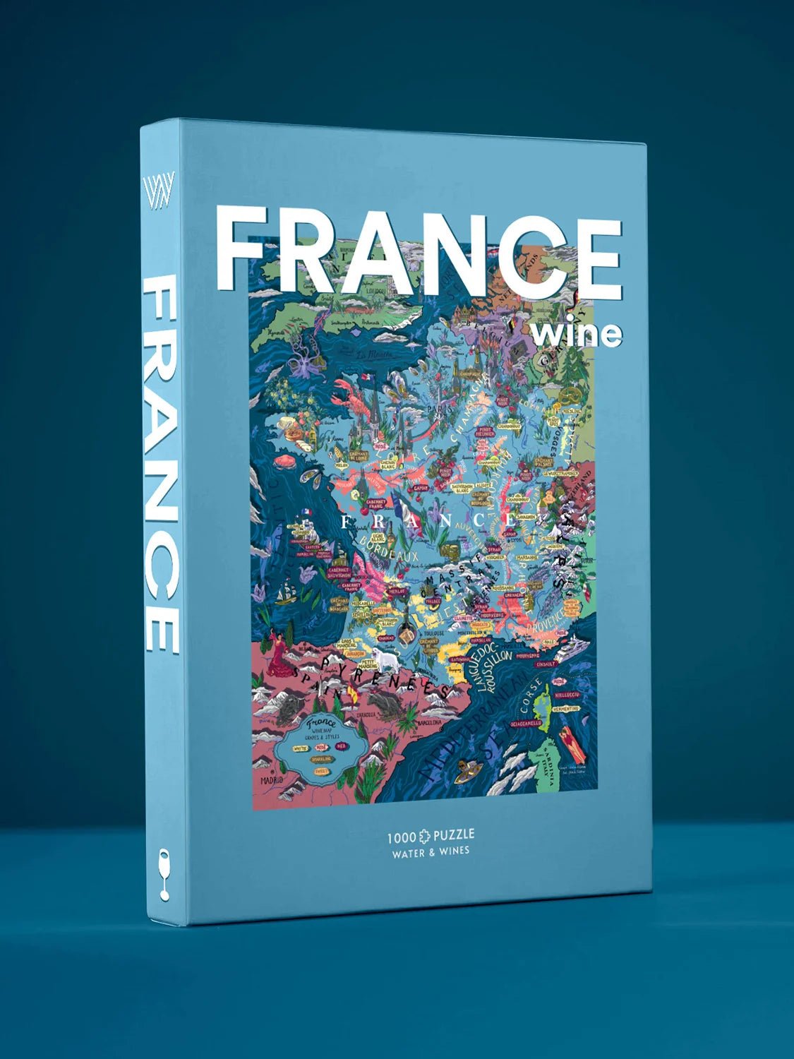 Water And Wines France, Wine Puzzle, 1000 Palan Viini Palapeli