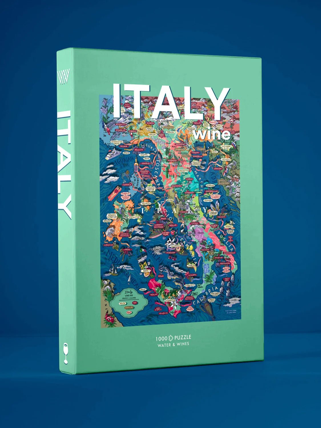 Water And Wines Italy, 1000 Palan Viini Palapeli