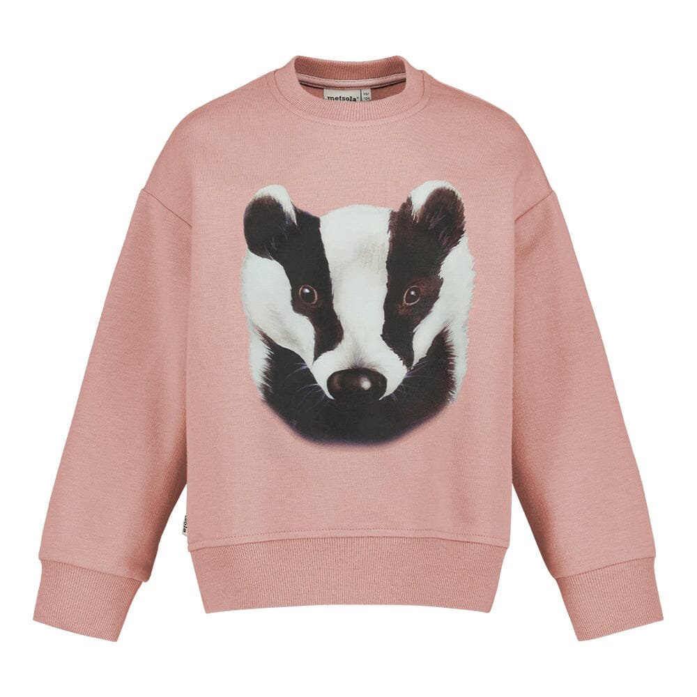 Badger Oversize Sweater -Collegepaita | Dusty Rose - 110/116