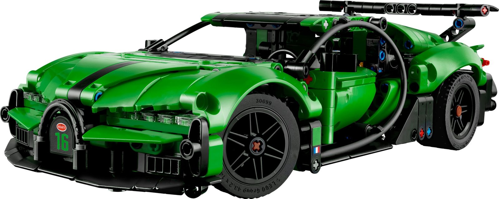 Vihreä Bugatti Chiron Pur Sport ‑hyperauto