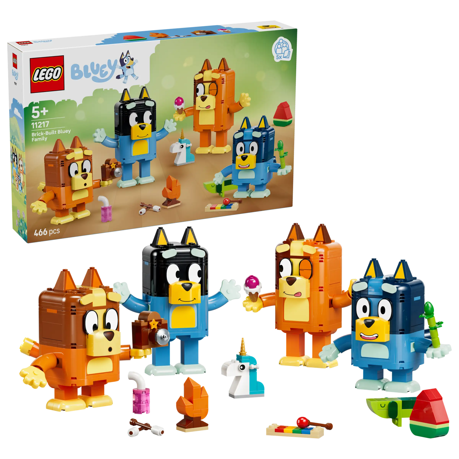 LEGO Bluey 11217 Palikoista Rakennettava Tuurin Perhe