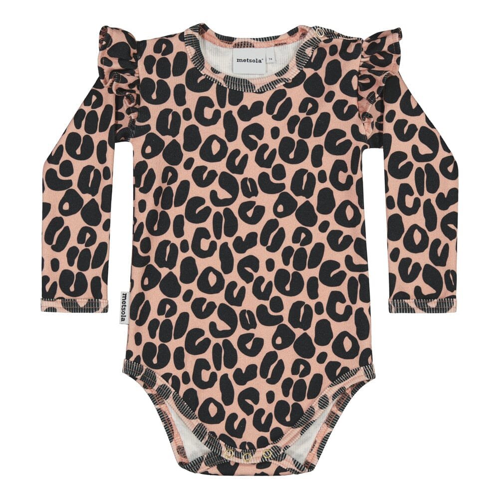 Tinies Rib Frilla -Body  | Dusty Rose - 56