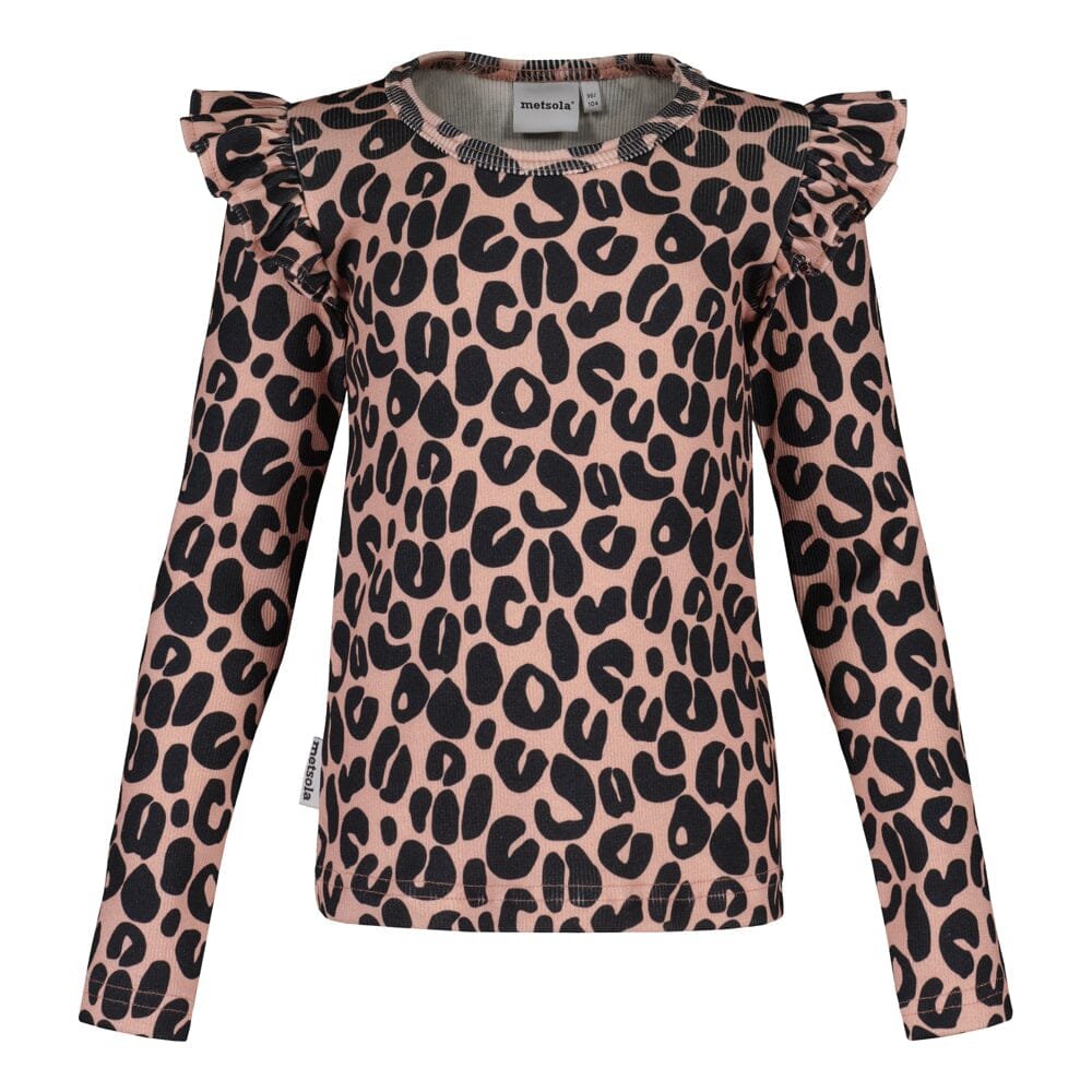 Tinies Rib Frilla -Paita | Dusty Rose - 110/116