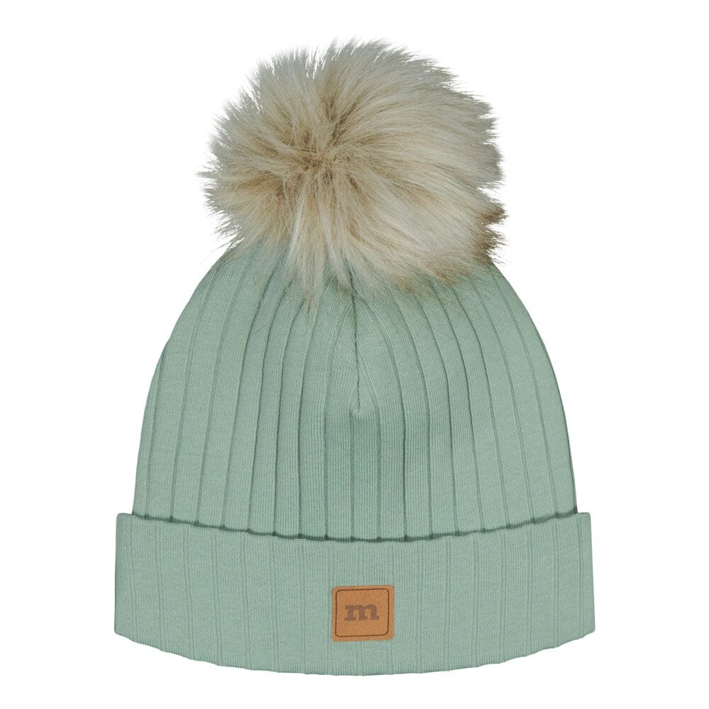 Wide Rib Beanie -Tupsupipo | Dusty Green - 0-1Y