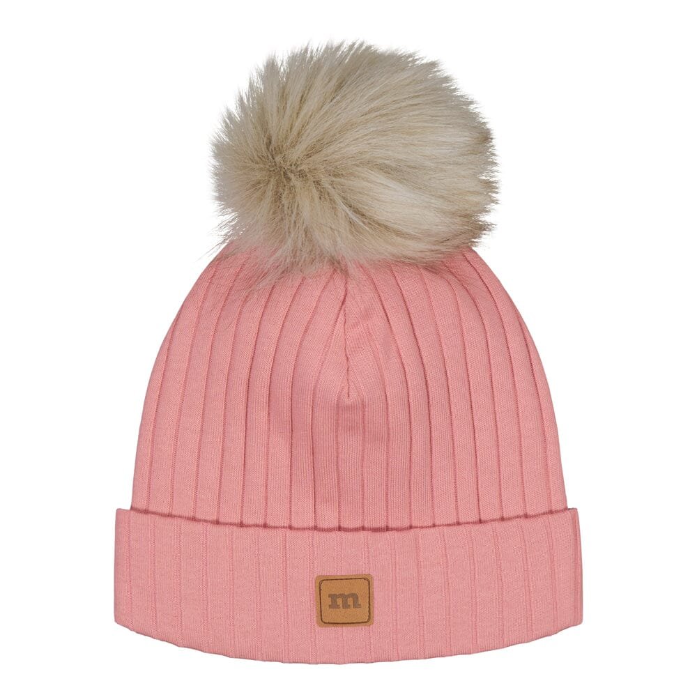 Wide Rib Beanie -Tupsupipo | Dusty Rose - 0-1Y