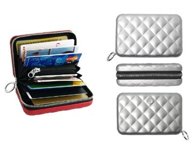 Ögon design Vetoketjulompakko - Väri: Platinium