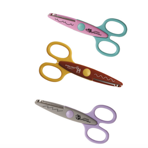 Fiskars Kidzors Kuviosaksisetti, eläintarha (x3)