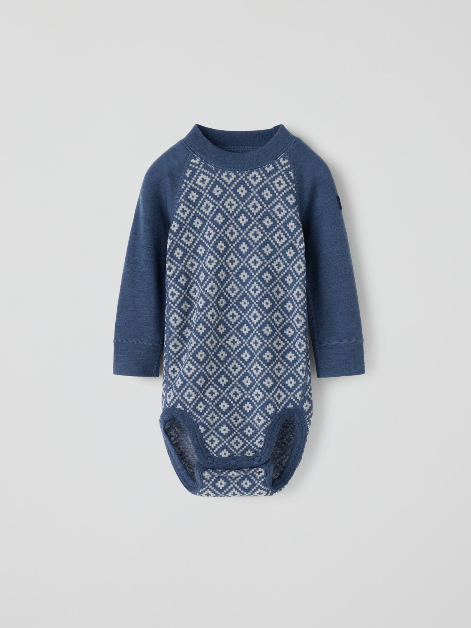 Pitkähihainen body merino jacquard