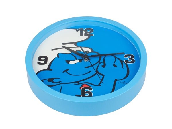 Smurffit seinäkello, sininen 25 cm