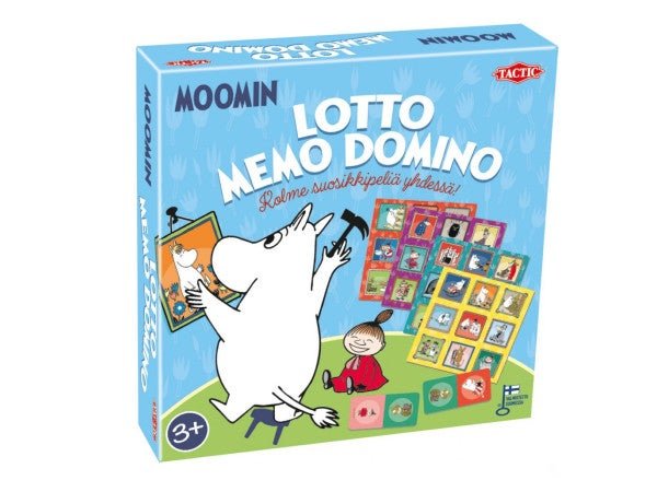 Muumi Lotto, Domino, Memo Pelit