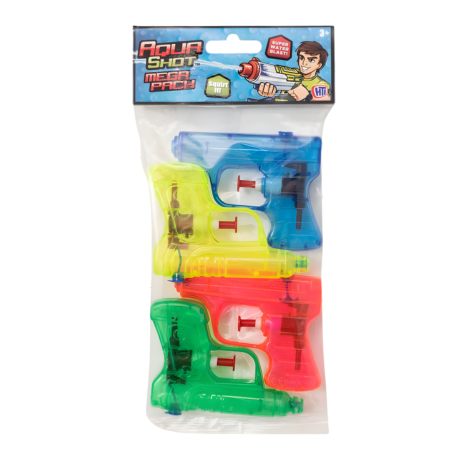 Aqua Shot Mega Pack Water Blasters – 4 kpl