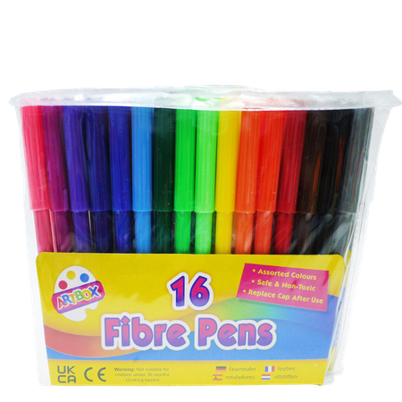 Artbox Fine Tip Fibre Väritystussit – 16 kpl