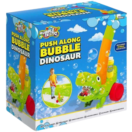 Bubble Tastic Push Along Dinosaur Bubble Walker