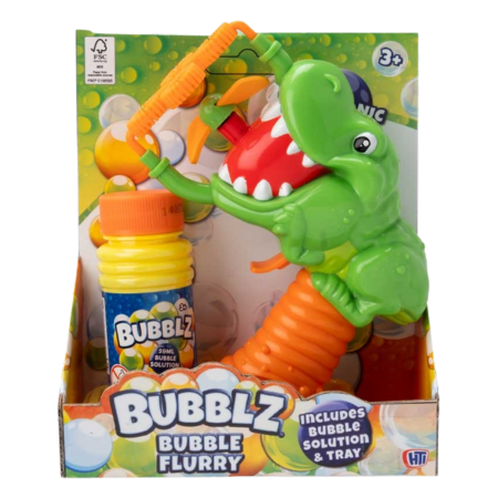 Bubblz Dinosaur Flurry Saippuakuplaliuos – Lajitelma