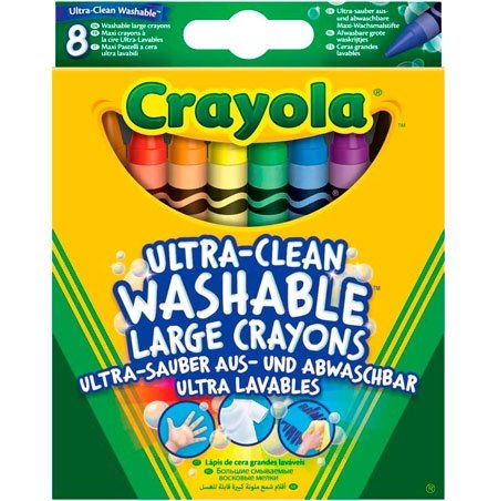 Crayola Ultra-Clean värikyniä - 8 kpl.