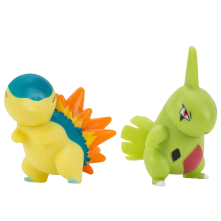 Pokemon Battle Figure Larvitar & Cyndaquil