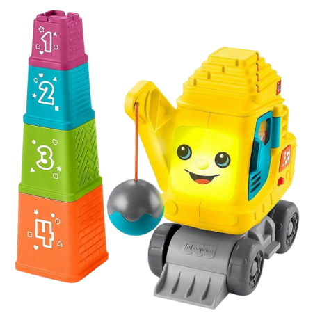 Fisher Price Kids Stack Count Excavator