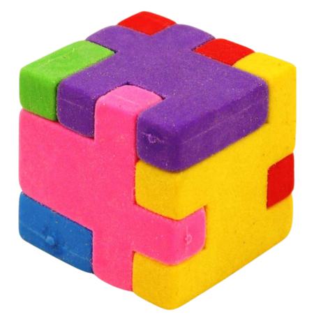 Fun Stationery Puzzle Eraser Cube 2.7cm