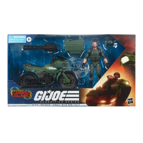 G.I. JOE Figure Classified Series Cobra Island Alvin BREAKER BREAKER Kibbey RAM Cycle