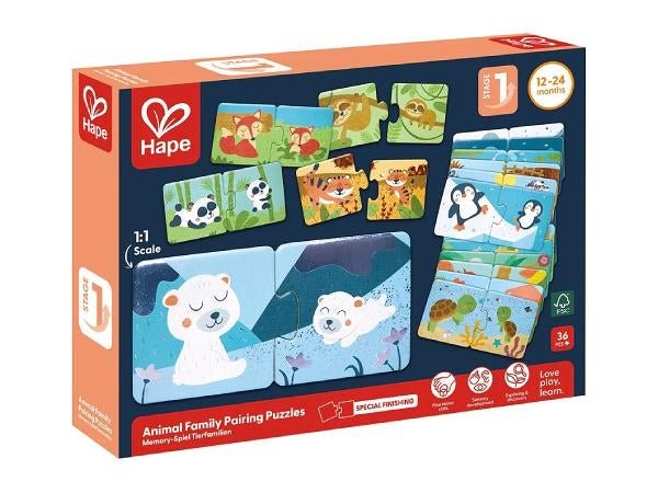 Hape Eläimet Poikasineen Palapeli