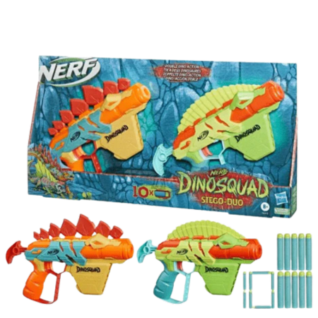 Hasbro Nerf Dino Squad Stego Duo Pack Dart-blasterit