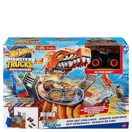 Hot Wheels Monster Trucks Arena Smashers Tiger Shark Haastesetti