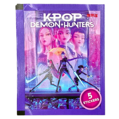 K-Pop Demon Hunters Official Sticker Collection Packet – 5 Kpl