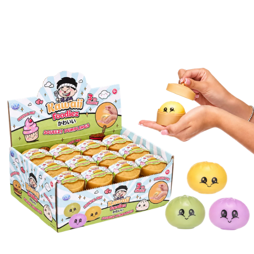 Kawaii Foodiez Squishy Dumplings Puristelulelu - 5,5 cm - Lajitelma