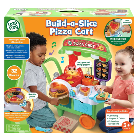 LeapFrog Build-A-Slice Pizza Cart Oppimislelu