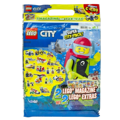 LEGO City Blue Ocean XL Mystery -lehti- ja Leluyllätyspakkaus