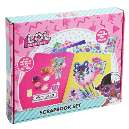 L.O.L. Surprise! Scrapbook-setti Glitterillä, Tarroilla ja Kynillä