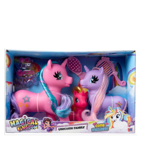 Magical Kingdom Unicorn Family Figure Playset
