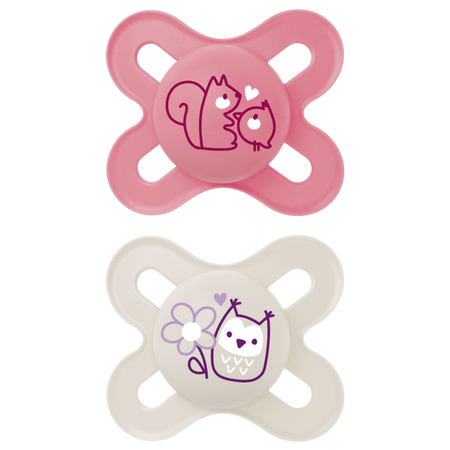 MAM Start Pink Design 0–2 kk Tutti – 2 kpl