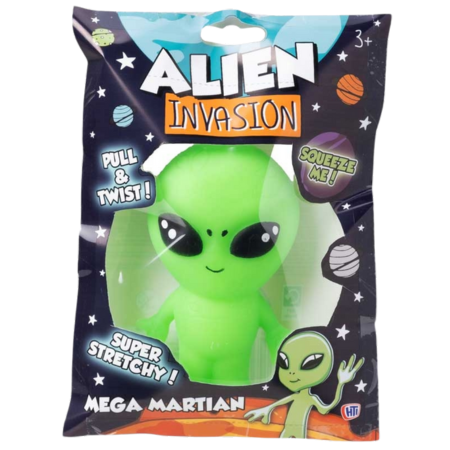 Mega Martian Alien Invasion Stretchy Toy Assorted