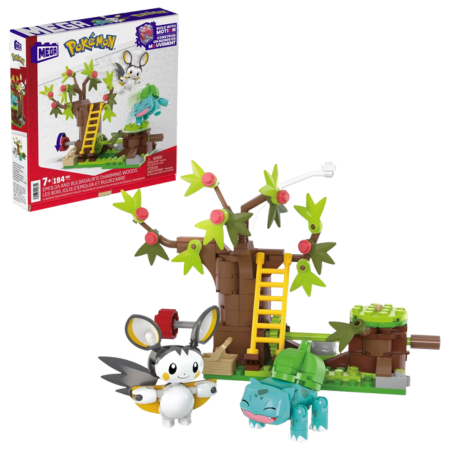 Mega Pokémon Emolga and Bulbasaur's Building Toy Kit – 194 Pcs
