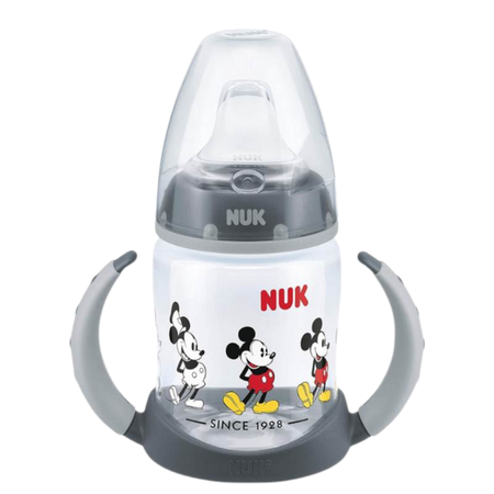 NUK First Choice Disney Harjoittelupullo Lämpötilakontrollilla – Harmaa